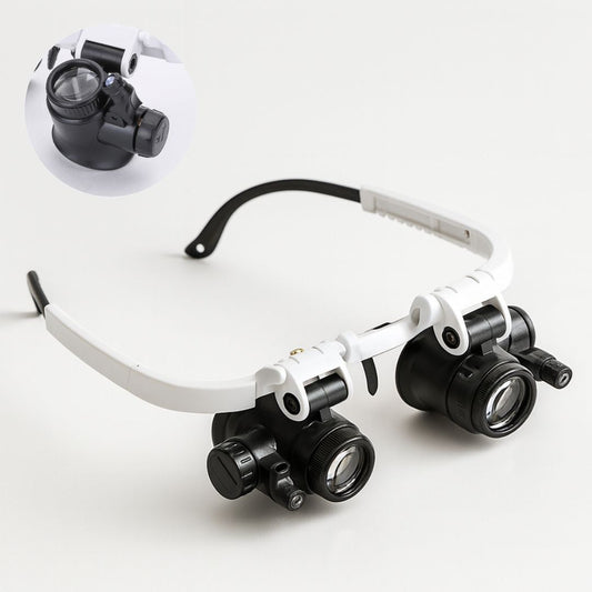 ZoomSicht Lupenbrille mit LED-Licht