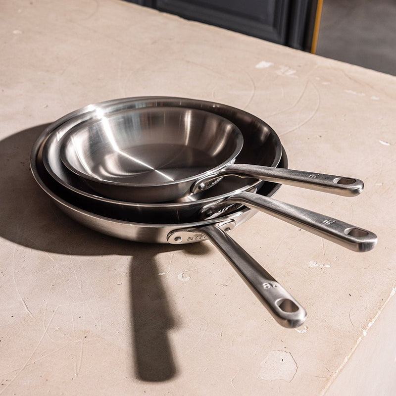 Poêles en Inox Sans PFAS – Compatible Induction | Cervora
