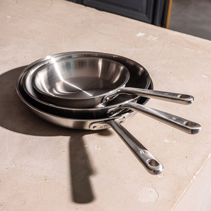 Poêles en Inox Sans PFAS – Compatible Induction | Cervora