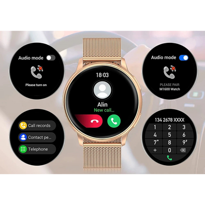 Damen Fitness-Smartwatch – Bluetooth-Anrufe, Herzfrequenz & Schlafanalyse