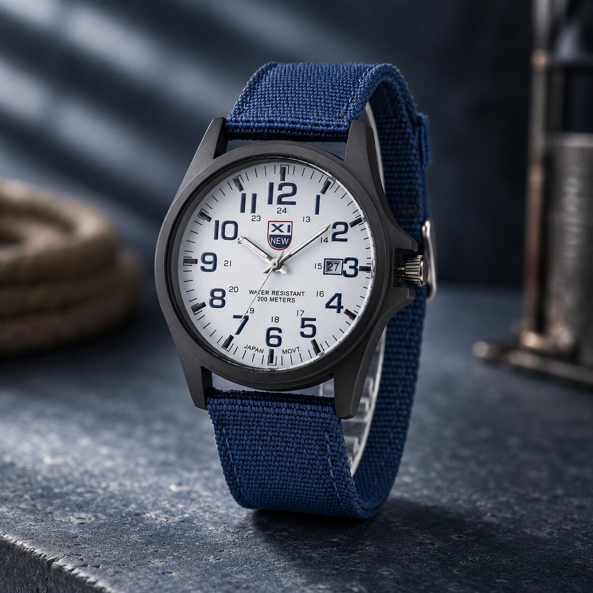 Stahlwacht Uhr Zifferblatt Detail